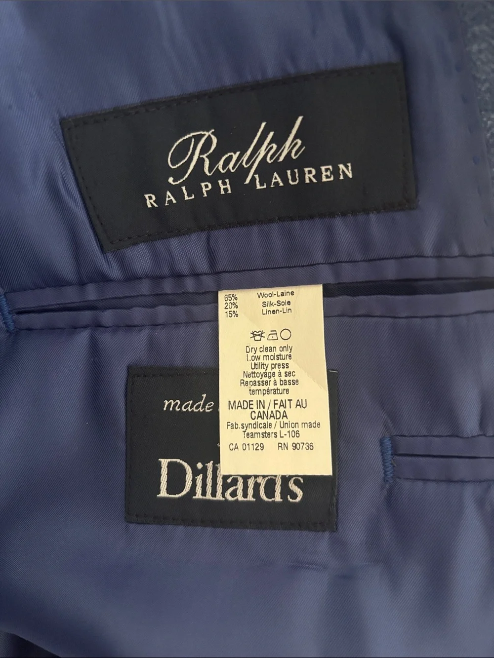 Blue suit jacket Ralph Lauren